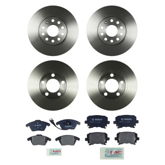 Bosch® - QuietCast™ Premium Front and Rear Brake Kit with Organic Pads