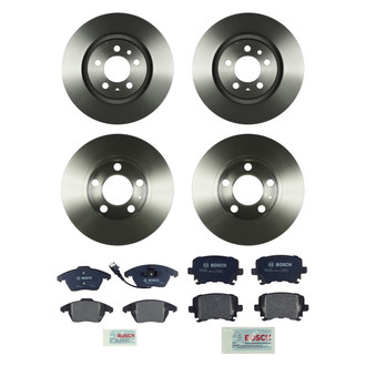 Bosch® - QuietCast™ Premium Front and Rear Brake Kit with Organic Pads