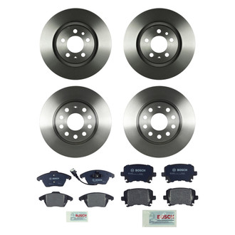 Bosch® - QuietCast™ Premium Front and Rear Brake Kit with Organic Pads