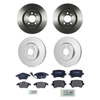 Bosch® - QuietCast™ Premium Front and Rear Brake Kit with Organic Pads