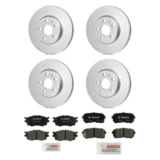 Bosch® - QuietCast™ Premium Front and Rear Brake Kit with Ceramic Pads