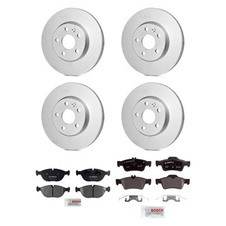 Bosch® - QuietCast™ Premium Front and Rear Brake Kit with Organic Pads