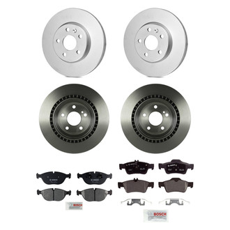 Bosch® - QuietCast™ Premium Front and Rear Brake Kit with Organic Pads