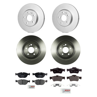 Bosch® - QuietCast™ Premium Front and Rear Brake Kit with Organic Pads