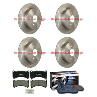 Bosch® - QuietCast™ Premium 1-Piece Brake Kit with Ceramic Brake Pads