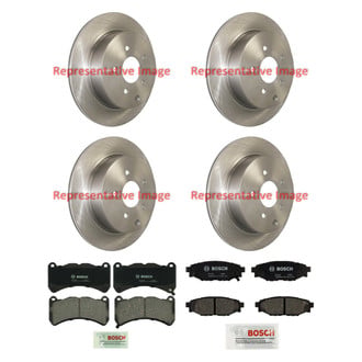 Bosch® - QuietCast™ Premium Front and Rear Brake Kit with Ceramic Pads