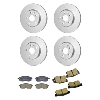 Bosch® - QuietCast™ Premium 1-Piece Brake Kit with Ceramic Brake Pads