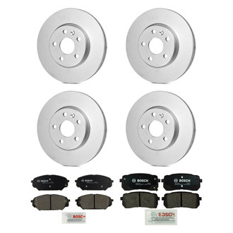 Bosch® - QuietCast™ Premium 1-Piece Brake Kit with Ceramic Brake Pads
