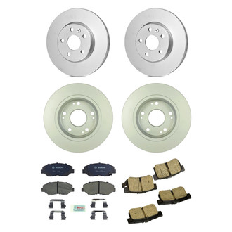 Bosch® - QuietCast™ Premium Front and Rear Brake Kit with Ceramic Pads