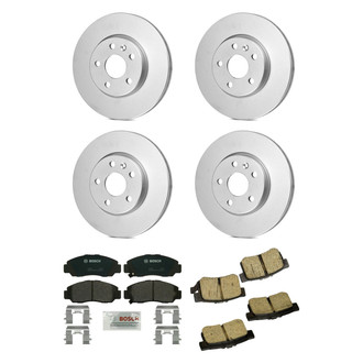 Bosch® - QuietCast™ Premium Front and Rear Brake Kit with Ceramic Pads