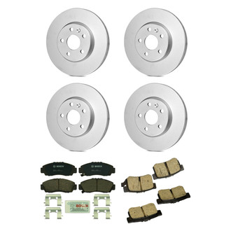 Bosch® - QuietCast™ Premium Front and Rear Brake Kit with Ceramic Pads