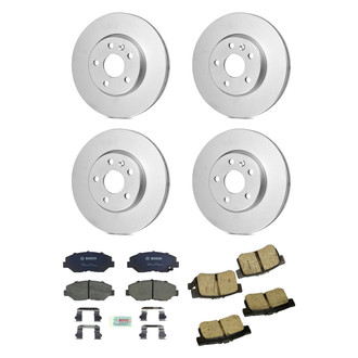 Bosch® - QuietCast™ Premium Front and Rear Brake Kit with Ceramic Pads