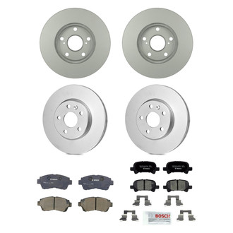 Bosch® - QuietCast™ Premium Front and Rear Brake Kit with Ceramic Pads