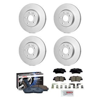 Bosch® - QuietCast™ Premium Front and Rear Brake Kit with Ceramic Pads
