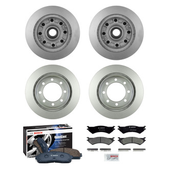 Bosch® - QuietCast™ Premium Front and Rear Brake Kit with Ceramic Pads