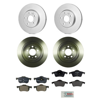 Bosch® - QuietCast™ Premium Front and Rear Brake Kit with Organic Pads