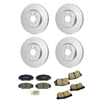 Bosch® - QuietCast™ Premium 1-Piece Brake Kit with Ceramic Brake Pads
