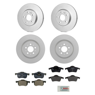 Bosch® - QuietCast™ Premium Front and Rear Brake Kit with Organic Pads