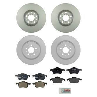 Bosch® - QuietCast™ Premium Front and Rear Brake Kit with Organic Pads