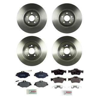 Bosch® - QuietCast™ Premium Front and Rear Brake Kit with Organic Pads