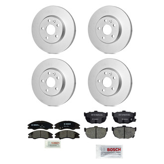 Bosch® - QuietCast™ Premium 1-Piece Brake Kit with Ceramic Brake Pads