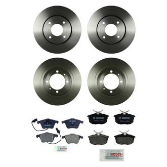 Bosch® - QuietCast™ Premium Front and Rear Brake Kit with Organic Pads