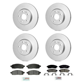 Bosch® - QuietCast™ Premium Front and Rear Brake Kit with Ceramic Pads