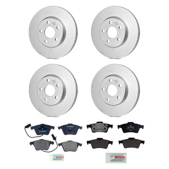 Bosch® - QuietCast™ Premium Front and Rear Brake Kit with Organic Pads
