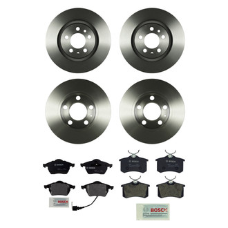 Bosch® - QuietCast™ Premium Front and Rear Brake Kit with Organic Pads