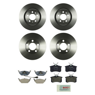 Bosch® - QuietCast™ Premium Front and Rear Brake Kit with Organic Pads
