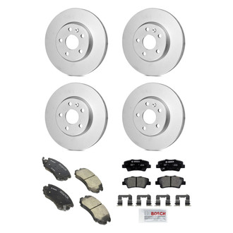 Bosch® - QuietCast™ Premium Front and Rear Brake Kit with Ceramic Pads