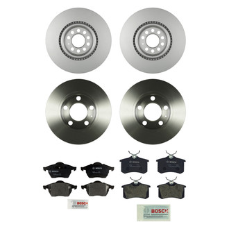 Bosch® - QuietCast™ Premium Front and Rear Brake Kit with Organic Pads