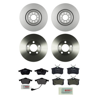 Bosch® - QuietCast™ Premium Front and Rear Brake Kit with Organic Pads