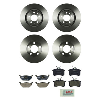 Bosch® - QuietCast™ Premium Front and Rear Brake Kit with Organic Pads