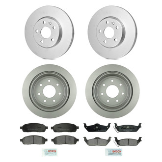 Bosch® - QuietCast™ Premium Front and Rear Brake Kit with Ceramic Pads