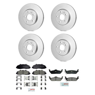 Bosch® - QuietCast™ Premium Front and Rear Brake Kit with Ceramic Pads