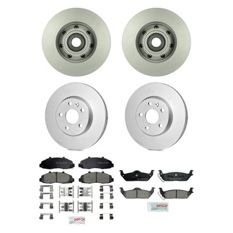 Bosch® - QuietCast™ Premium Front and Rear Brake Kit with Ceramic Pads