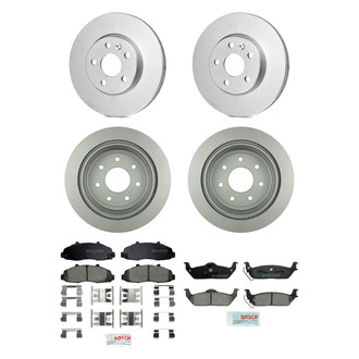 Bosch® - QuietCast™ Premium Front and Rear Brake Kit with Ceramic Pads