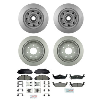 Bosch® - QuietCast™ Premium Front and Rear Brake Kit with Ceramic Pads