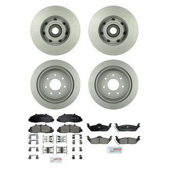 Bosch® - QuietCast™ Premium Front and Rear Brake Kit with Ceramic Pads
