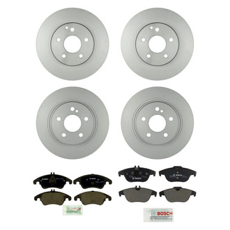 Bosch® - QuietCast™ Premium Front and Rear Brake Kit with Organic Pads