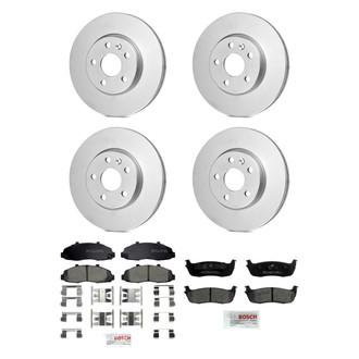 Bosch® - QuietCast™ Premium Front and Rear Brake Kit with Ceramic Pads