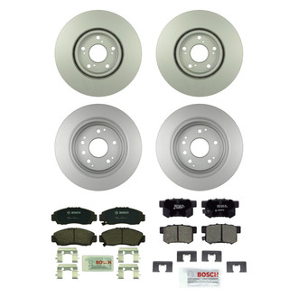 Bosch® - QuietCast™ Premium Front and Rear Brake Kit with Ceramic Pads