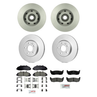 Bosch® - QuietCast™ Premium Front and Rear Brake Kit with Ceramic Pads