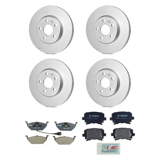 Bosch® - QuietCast™ Premium Front and Rear Brake Kit with Organic Pads