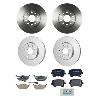 Bosch® - QuietCast™ Premium Front and Rear Brake Kit with Organic Pads