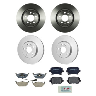 Bosch® - QuietCast™ Premium Front and Rear Brake Kit with Organic Pads