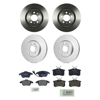 Bosch® - QuietCast™ Premium Front and Rear Brake Kit with Organic Pads