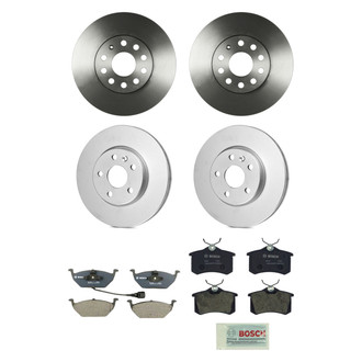 Bosch® - QuietCast™ Premium Front and Rear Brake Kit with Organic Pads
