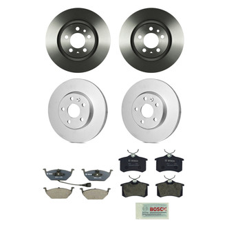 Bosch® - QuietCast™ Premium Front and Rear Brake Kit with Organic Pads